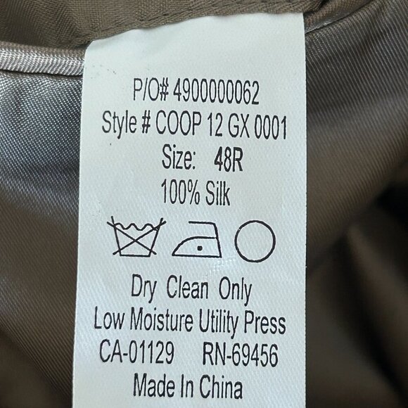 Chaps 100% Silk Men’s 2 Button Blazer Sport Coat Size 48R - Picture 2 of 9